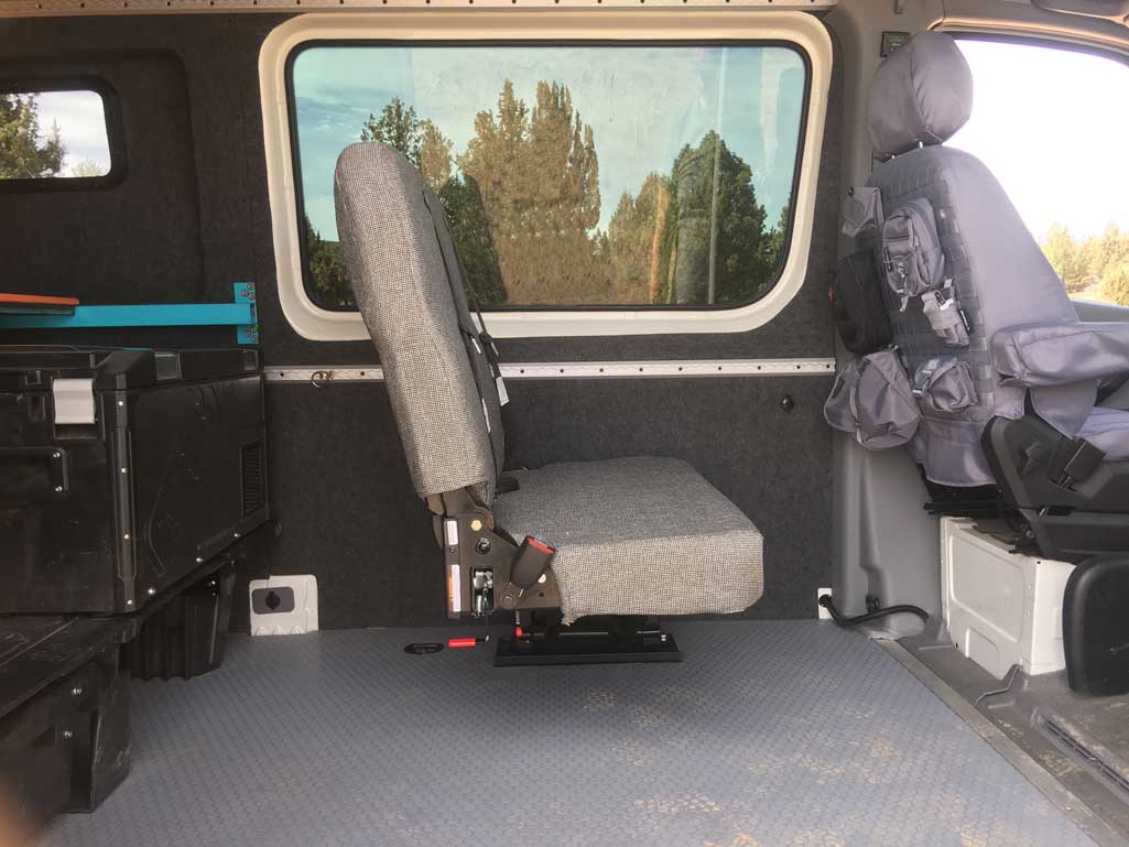 vans with stow away seats